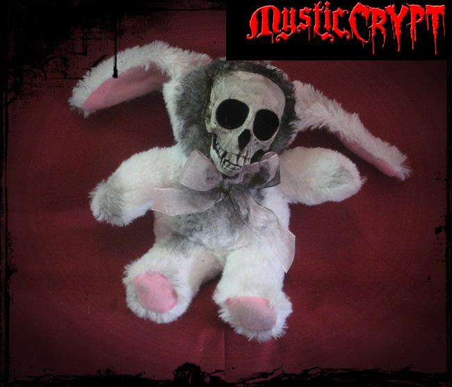 skull bunny plush