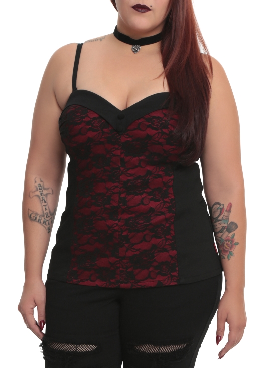 plus size gothic tops