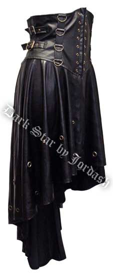 Dark Star Underbust Bodice PVC Gothic Dress Skirt w D Rings [DS/DR ...
