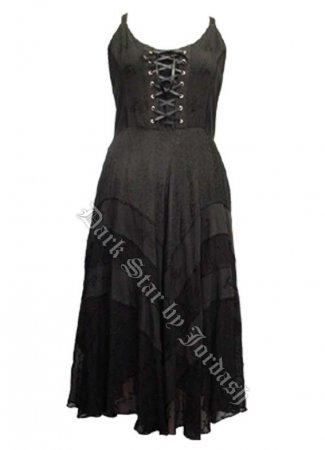 Dark Star Plus Size Black Gothic Corset Long Gown [JD/DR/1087B] - $81. ...