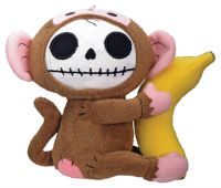 Small Munky Furry Bones Skellies Plush Toy