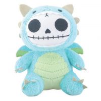 Small Scorchie Dragon Furry Bones Skellies Plush Toy