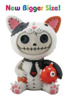 Calico Mao Mao Furry Bones Skellies Medium Figurine