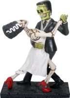 Frankenskull and Bride Dancing Figurine