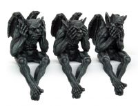 Gargoyle See, Hear, Speak No Evil Shelf Sitters