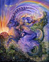 Capricorn Zodiac Magnet by Josephine Wall