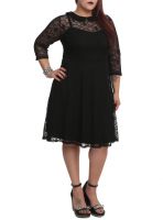 Tripp Plus Size Gothic Black Skull Lace Overlay Dress [FS1724X] - $84. ...