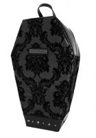 Madame Mistress Damask Black PVC Coffin Backpack by Rock Rebel