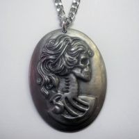 Pewter Lolita Cameo Necklace