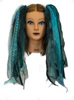 SeaBreeze Gothic Ribbon Hair Falls by Dreadful Falls