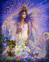 Virgo Zodiac Magnet by Josephine Wall