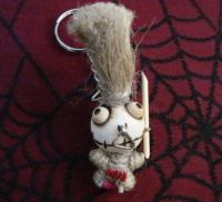 Tribal Tiki Man Woody Keychain